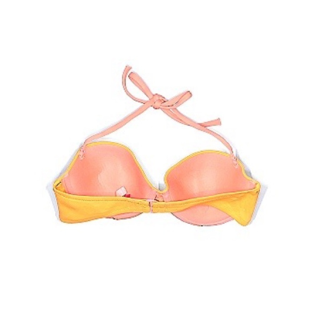 NWOT Victorias Secret Pink and Yellow Sweetheart Bikini Top - Picture 2 of 2